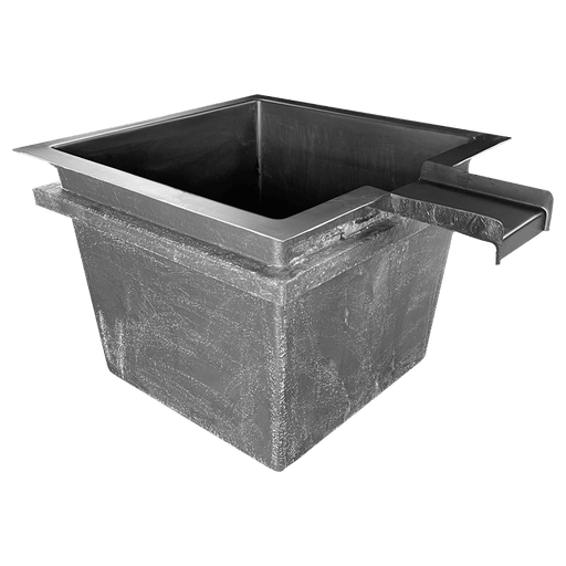 Filtre végétal en polyester avec cascade Aquigarden hors sol 120 × 120 × 90 cm — AQ4296-WTRVL