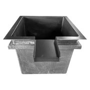 Filtre végétal en polyester avec cascade Aquigarden hors sol 120 × 120 × 90 cm — AQ4296-WTRVL