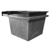 Filtre végétal en polyester avec cascade Aquigarden hors sol 120 × 120 × 90 cm — AQ4296-WTRVL