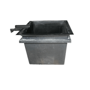 Filtre végétal en polyester avec cascade Aquigarden hors sol 120 × 120 × 90 cm — AQ4296-WTRVL