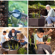 Aquigarden Bassins préformés Bassin hors sol de 190L - Kit complet avec jet d'eau solaire & bac de plante + échelle à grenouille - Aquigarden 5015368111416 5015368111416