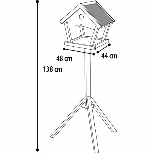 Aquigarden MANGEOIRE AVEC SUPPORT COTTAGE TJORN - BOIS 48x44x138CM 5411290162579 108334