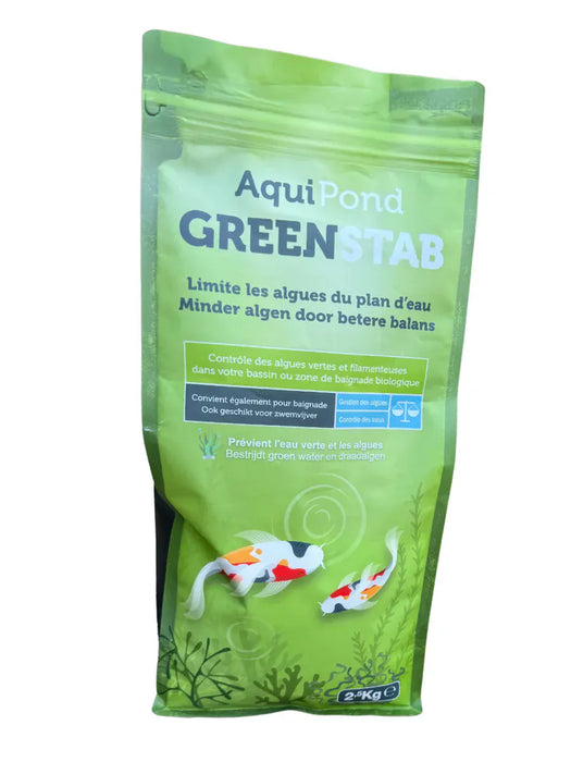 Aquipond 2.5KG Aquipond Greenstab - Traitement naturel contre les algues du bassin (même en hiver) M8717591050502 M8717591050507