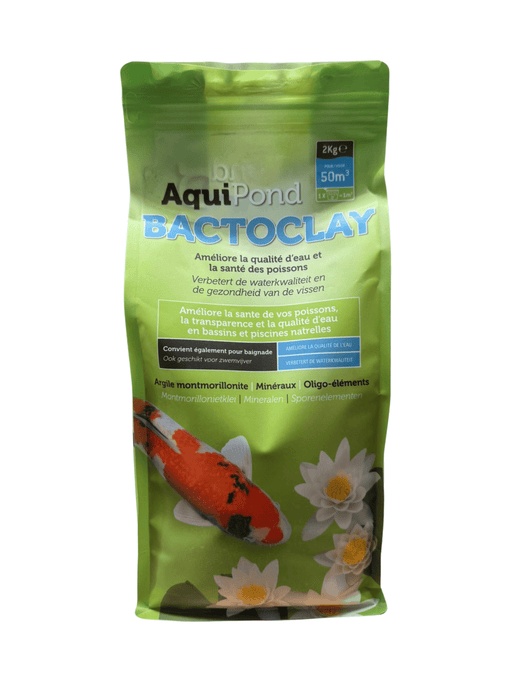 Aquipond Aquipond BactoClay Argile Montmorillonite 2kg – Améliore la qualité d’eau et la santé des carpes koïs 40200-2BS