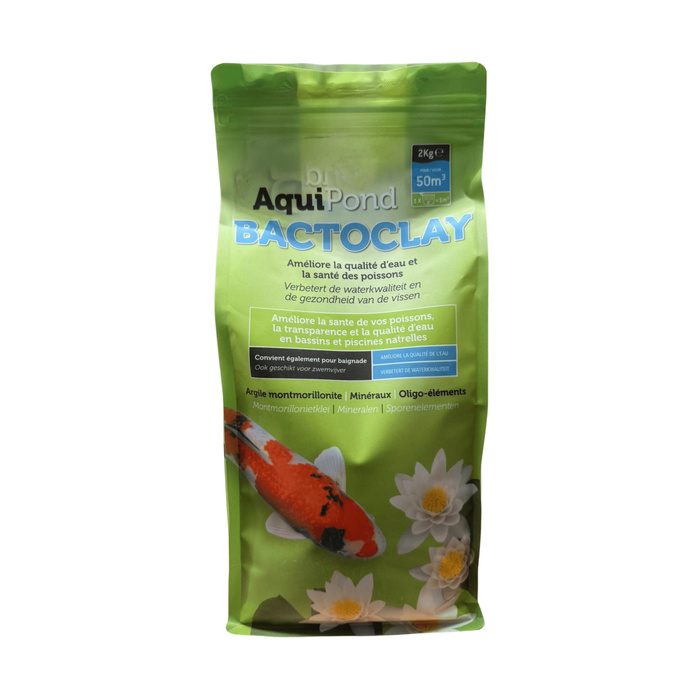 Aquipond Aquipond BactoClay Argile Montmorillonite 2kg – Améliore la qualité d’eau et la santé des carpes koïs 40200-2BS