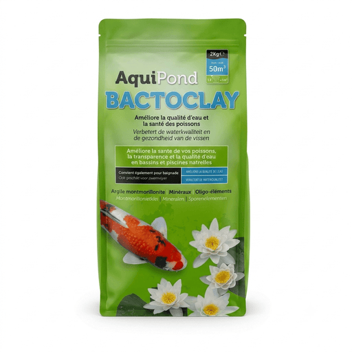 Aquipond Aquipond BactoClay Argile Montmorillonite 2kg – Améliore la qualité d’eau et la santé des carpes koïs 40200-2BS