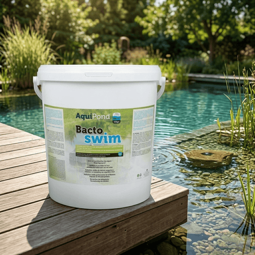 Aquipond Aquipond BactoSwim Bactéries pour Piscine Naturelle – 10 Kg – Favorise un environnement équilibré pour limiter naturellement la présence d’algues et de vase – Convient aux piscines de 50 à 100 m² Bactoswim10