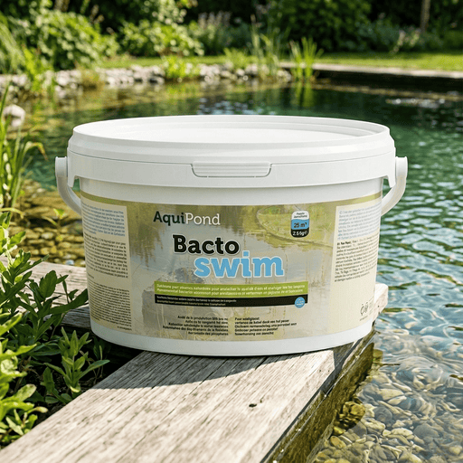 Aquipond Aquipond BactoSwim Bactéries pour Piscine Naturelle – 2,5Kg – Favorise un environnement équilibré pour limiter naturellement la présence d’algues et de vase – Pour piscine de 10 à 25M² Bactoswim2.5