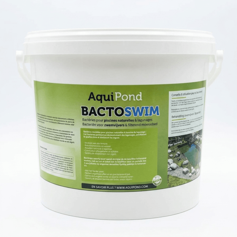 Aquipond Aquipond BactoSwim Bactéries pour Piscine Naturelle – 5Kg – Favorise un environnement équilibré pour limiter naturellement la présence d’algues et de vase – Convient aux piscines de 25 à 50 m² Bactoswim5