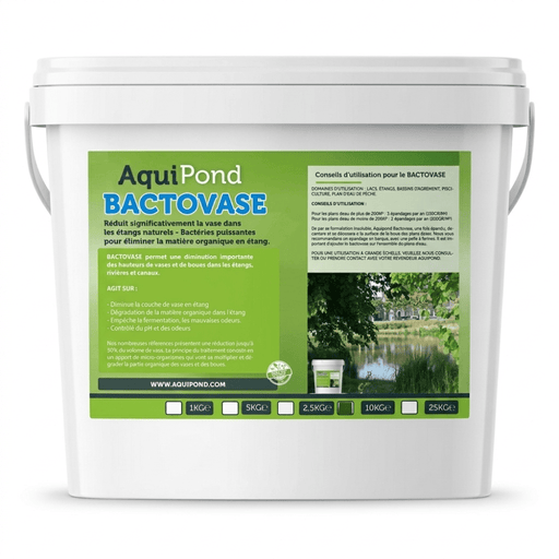 Aquipond Aquipond Bactovase - 10Kg - Bactéries pour réduire la vase en étang naturel - Traite jusqu'à 100M² BactoVase10