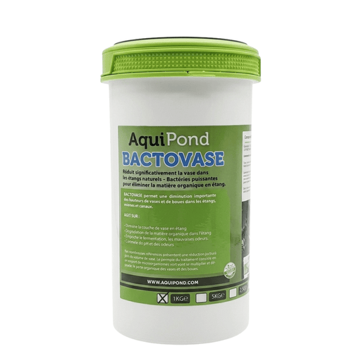 Aquipond Aquipond Bactovase - 1Kg - Bactéries pour réduire la vase en étang naturel - Traite jusqu'à 10M² BactoVase1