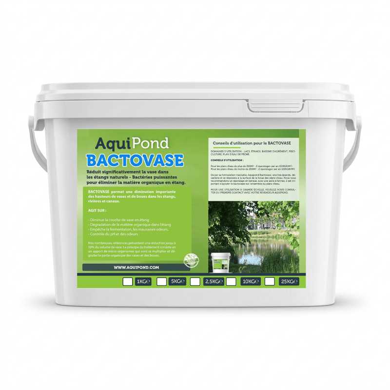 Aquipond Aquipond Bactovase - 2.5Kg - Bactéries pour réduire la vase en étang naturel - Traite jusqu'à 25M² BactoVase2.5