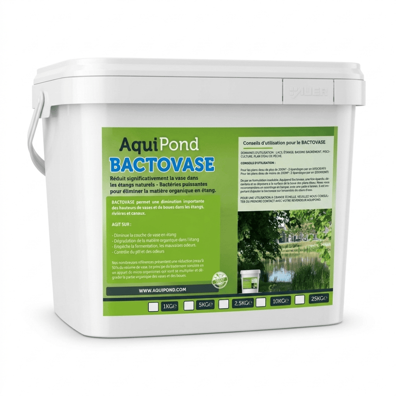Aquipond Aquipond Bactovase - 5Kg - Bactéries pour réduire la vase en étang naturel - Traite jusqu'à 50M² BactoVase5