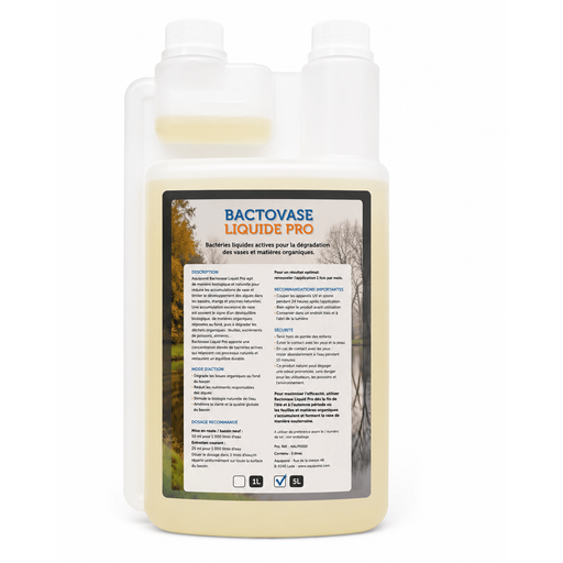 Aquipond Aquipond Bactovase Liquide - 1L - Agit sur les algues et la vase BACTOVAS01L
