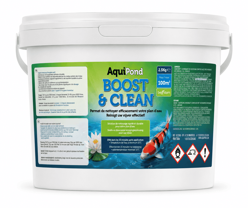 Aquipond Aquipond Boost & Clean 🟢 - Nettoyez efficacement vos bassins, lagunages & parois