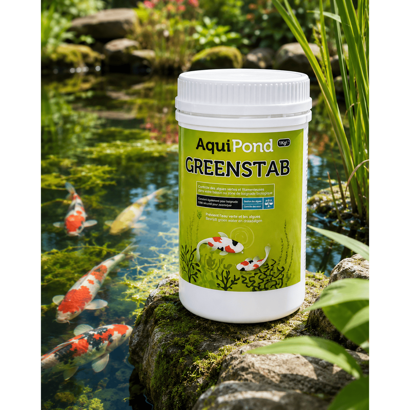 Aquipond Aquipond Greenstab - Traitement naturel contre les algues du bassin (même en hiver)