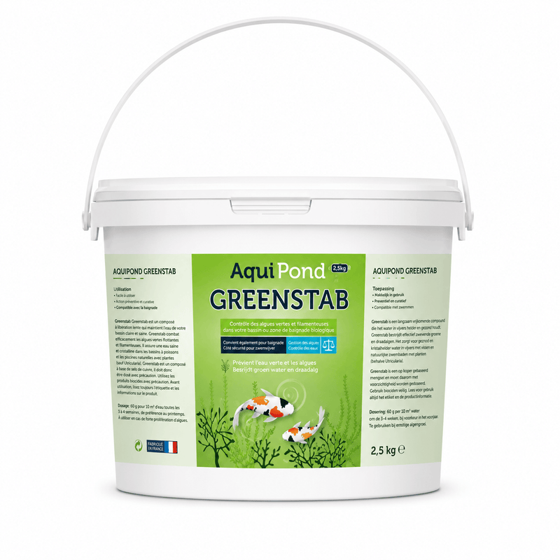 Aquipond Aquipond Greenstab - Traitement naturel contre les algues du bassin (même en hiver)