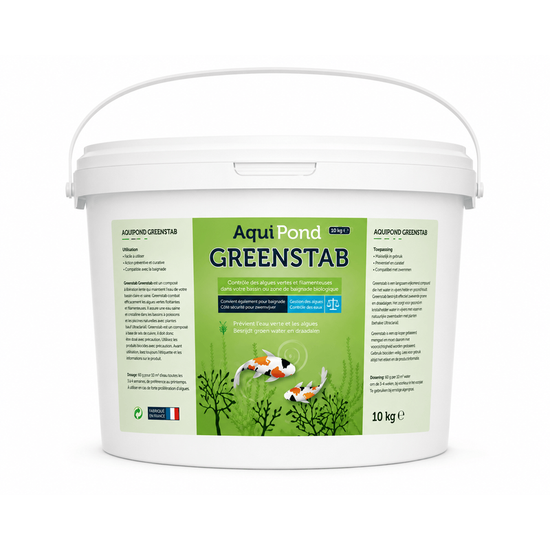 Aquipond Aquipond Greenstab - Traitement naturel contre les algues du bassin (même en hiver)