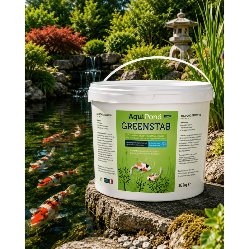 Aquipond Aquipond Greenstab - Traitement naturel contre les algues du bassin (même en hiver)