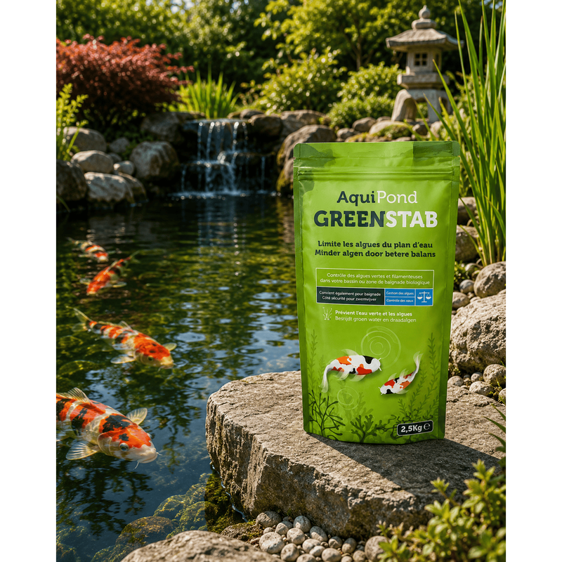 Aquipond Aquipond Greenstab - Traitement naturel contre les algues du bassin (même en hiver)