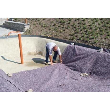 Aquitechnics Feutre Feutre Aquitechnics Premium 400G/M² (vendu par m²) - Feutre de protection pour étang (Feutrine pour bâche en EPDM ou en PVC) - Largeur 2M