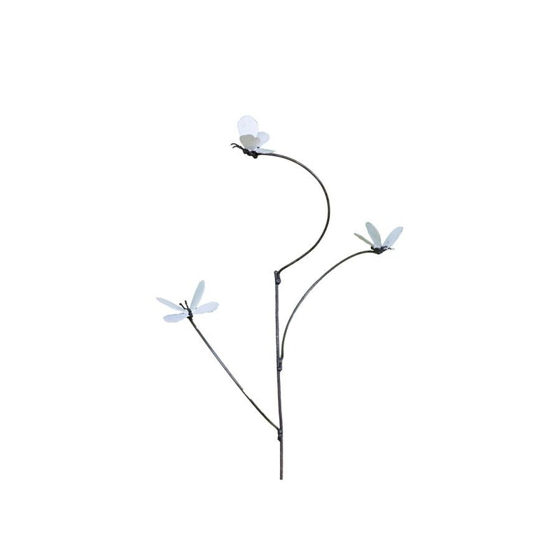 Tuteur 3 Papillons Atlantis (blanc et bleu) — AP16015