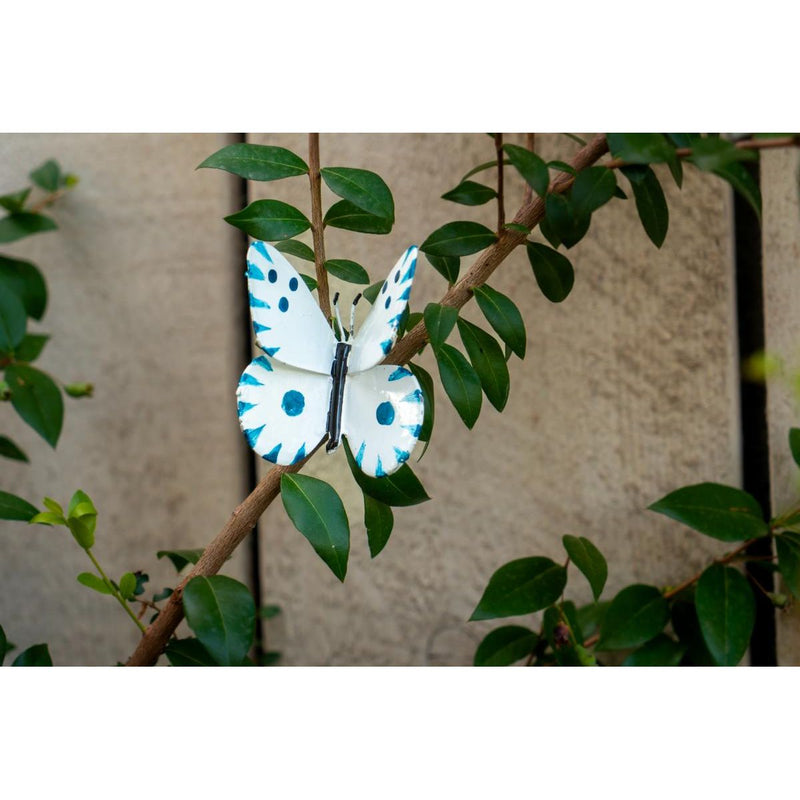 Papillon Atlantis (blanc et bleu) à fixer — AP19011