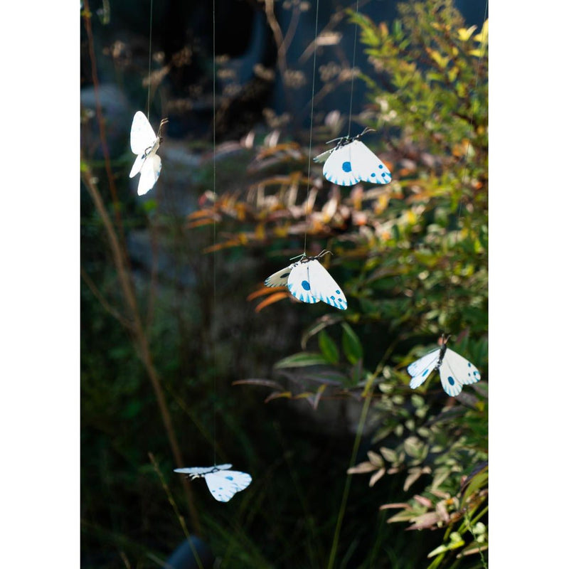 Papillon Atlantis (blanc et bleu) à suspendre — AP19027