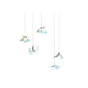 Papillon Atlantis (blanc et bleu) à suspendre — AP19027