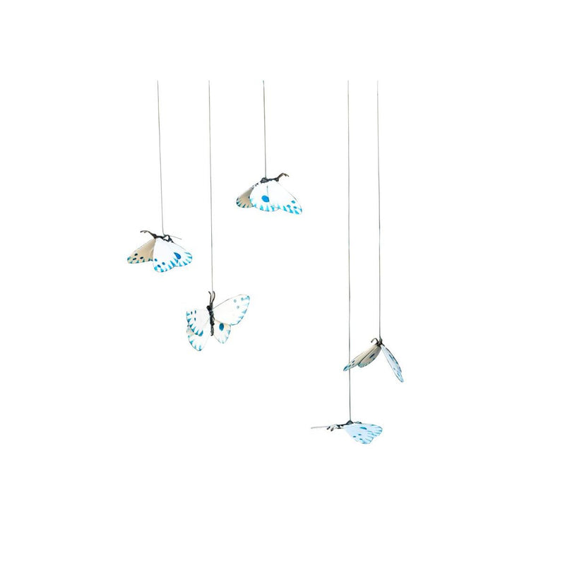 Papillon Atlantis (blanc et bleu) à suspendre — AP19027