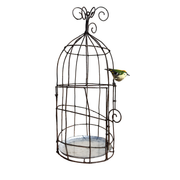 Cage décorative porte-pot avec oiseau au choix — Arrosoir & Persil — Roitelet