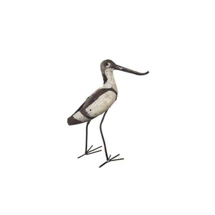 Arrosoir & Persil Décoration AVOCETTE MOYENS OISEAU EN METAL RECYCLE AP12003