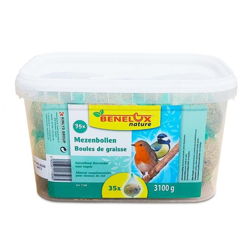 Benelux Nature FOOD BOULES DE GRAISSES 35 PC SEAUX POUR OISEAUX DE LA NATURE LIBRE 5400351175085 17508