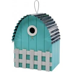 Benelux Nature Nichoirs Nichoir avec toit courbé Bleu Clair - 16,0 x 29,0 x 19,0 cm 5400351170127 17012