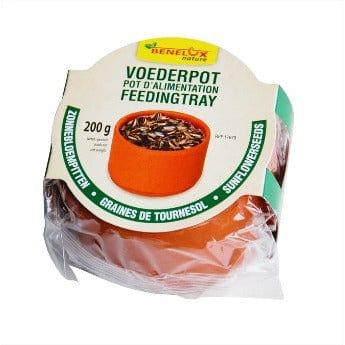 Benelux Nature FOOD Pot d'alimentation pour oiseaux - Graines de Tournesol - 200G (Graines incluses) 5400351176785 17678