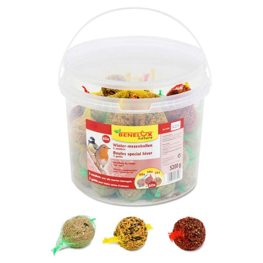 Benelux Nature FOOD SEAU 60 BOULES DE GRAISSE/ 3 GOUTS 5200G 5400351175108 17510