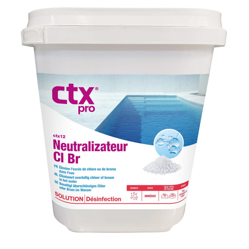 CTX Pro CTX - Neutraliseur de chlore / brome - 6KG - Élimine l’excès de chlore ou de brome résiduel 3479619402548 CTX216