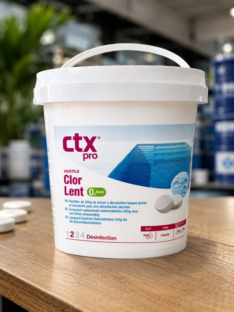 CTX Pro CTX - Pastilles de chlore 5 kg lentes - CTX370 - Chlore Lent - Pack de 20 Pastilles CTX 3479619404542 CTX226
