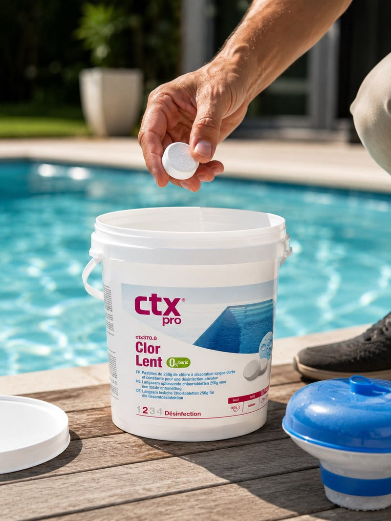 CTX Pro CTX - Pastilles de chlore 5 kg lentes - CTX370 - Chlore Lent - Pack de 20 Pastilles CTX 3479619404542 CTX226