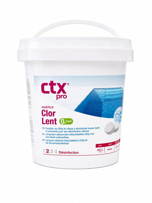 CTX Pro CTX - Pastilles de chlore 5 kg lentes - CTX370 - Chlore Lent - Pack de 20 Pastilles CTX 3479619404542 CTX226