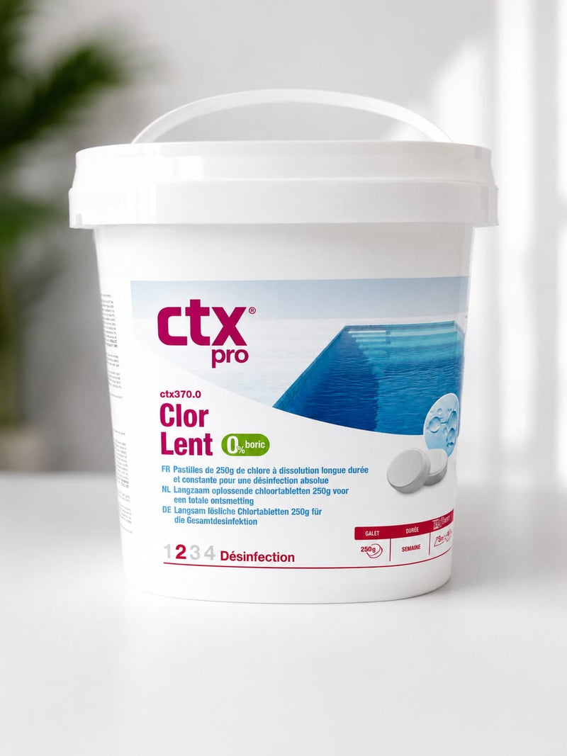 CTX Pro CTX - Pastilles de chlore 5 kg lentes - CTX370 - Chlore Lent - Pack de 20 Pastilles CTX 3479619404542 CTX226