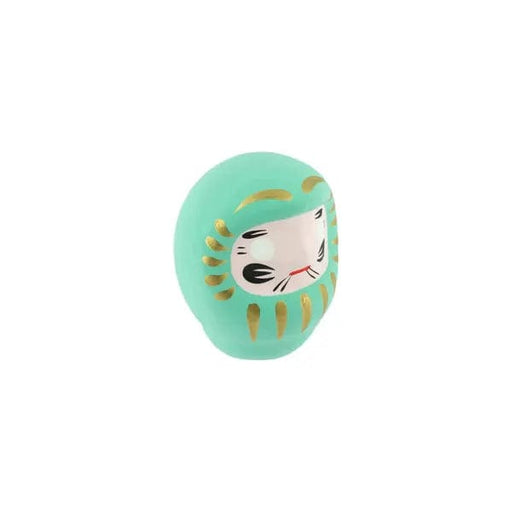 Darumas Daruma Turquoise - Moyen, Réussite Scolaire - Fabriqué au Japon KP37