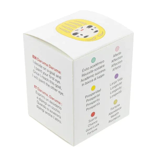 Darumas Japan Daruma Jaune - Grand, Prospérité - Fabriqué au Japon KP42