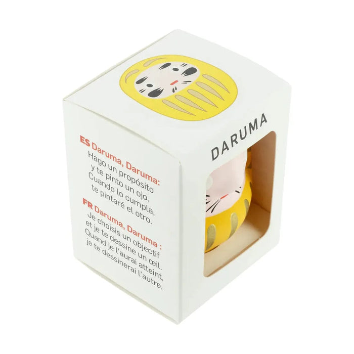 Darumas Japan Daruma Jaune - Moyen, Prospérité - Fabriqué au Japon KP43