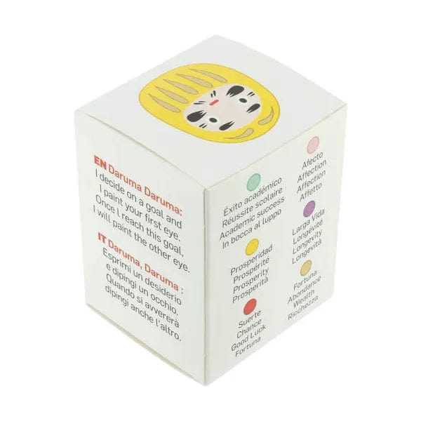 Darumas Japan Daruma Jaune - Moyen, Prospérité - Fabriqué au Japon KP43