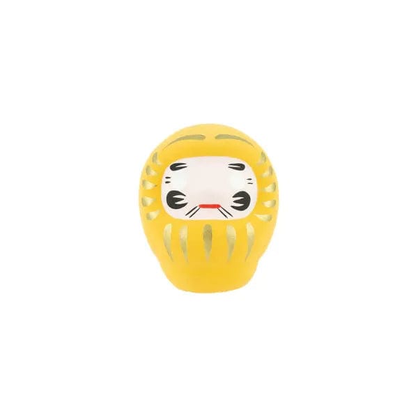 Darumas Japan Daruma Jaune - Moyen, Prospérité - Fabriqué au Japon KP43