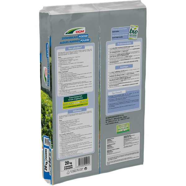 DCM DCM Algues Marines 20kg pour 250m² - Poudre de fossiles d'origine coccolithes - En granules