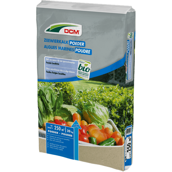 DCM DCM Algues Marines 20kg pour 250m² - Poudre de fossiles d'origine coccolithes - En granules