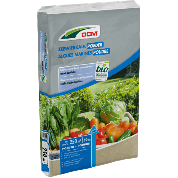 DCM DCM Algues Marines 20kg pour 250m² - Poudre de fossiles d'origine coccolithes - En granules