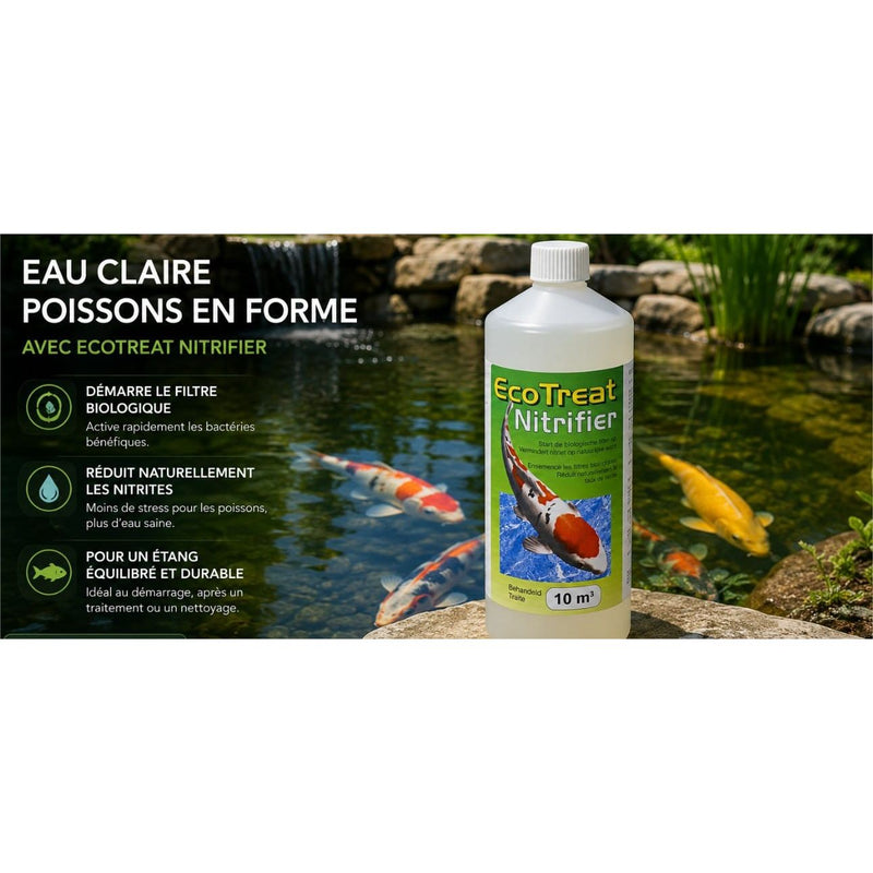Ecotreat Bactéries Nitrifier 1000ML Ecotreat - Bactéries liquides nitrifiantes pour traiter 10M³ 5026023313106 47332